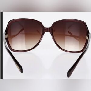 Oliver Peoples Burgundy Gradient Sunglasses